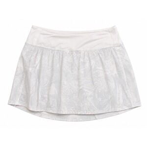Lululemon Skort 6 White Pace Rival Tropical Shadow‎ Athletic Tennis Golf
